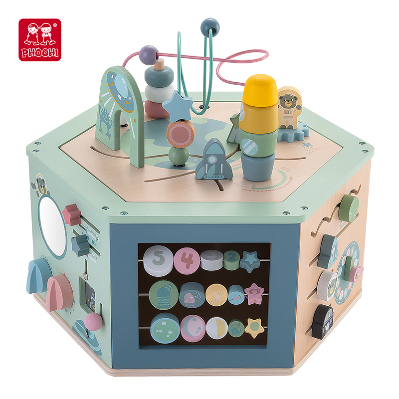 Baby activity cube wooden manufacturers - Phoohitoys